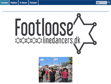 Tablet Screenshot of footlooselinedancers.dk